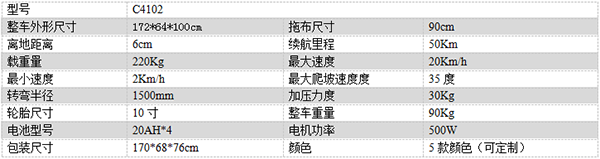 电动丁青尘推车C4102